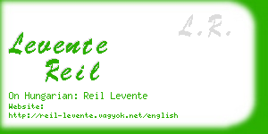 levente reil business card